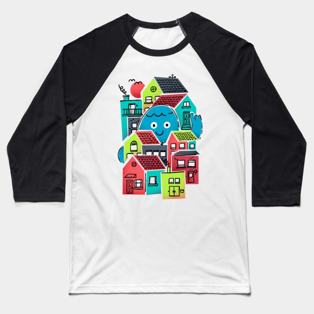 Hello Good Neighbour! Baseball T-Shirt by Gintron